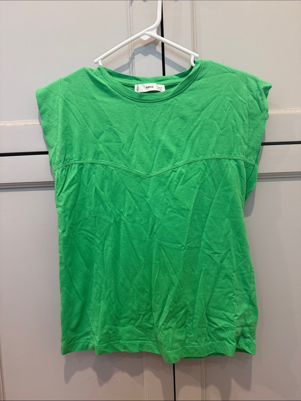 Mango Vibrant Green Cap-Sleeve